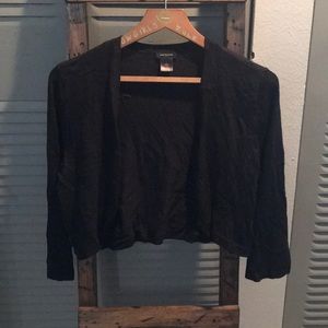 Black Ann Taylor sweater shrug, large